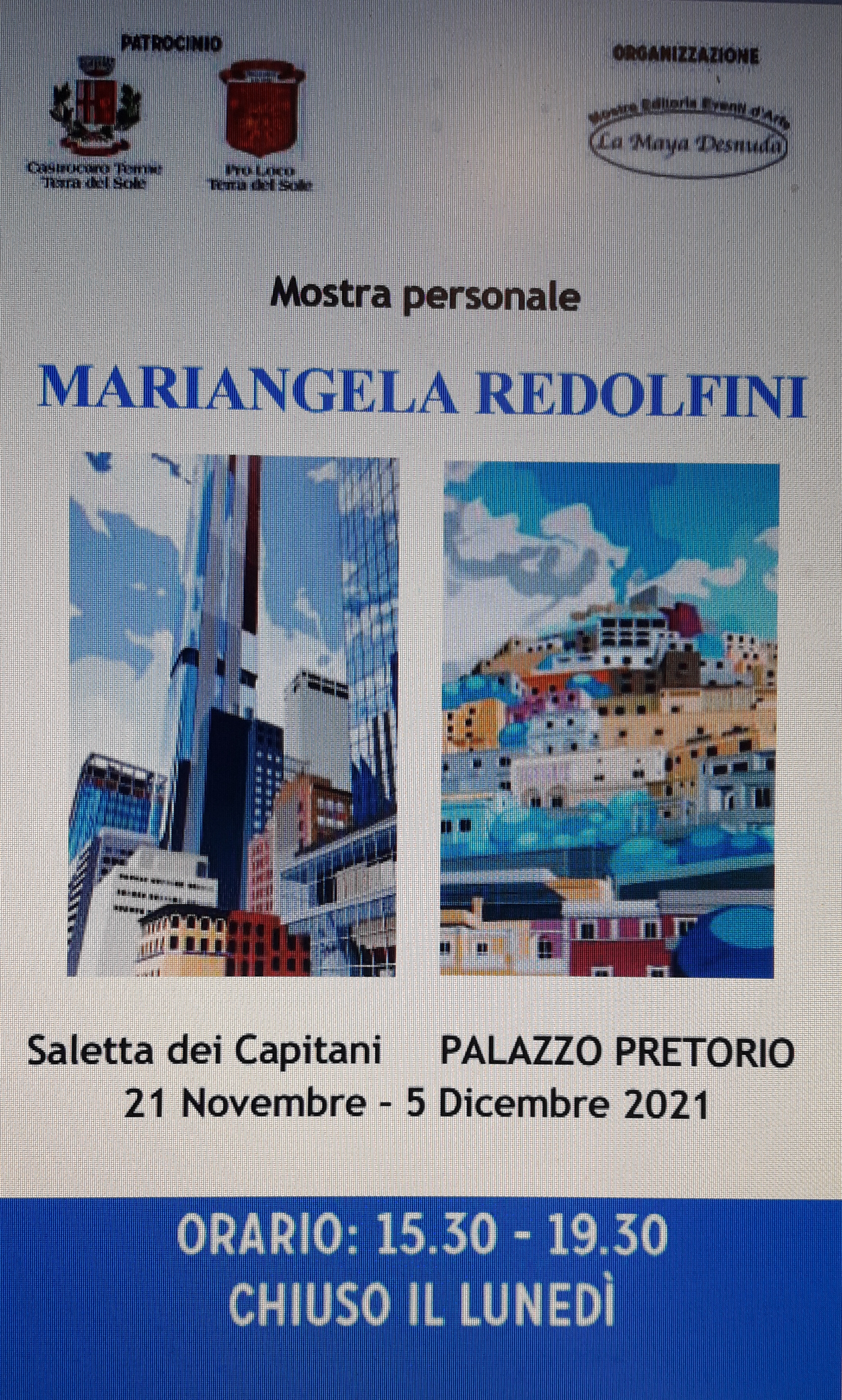 PROPRIETA PRO LOCO immagine dell'evento: MOSTRA DELL'ARTISTA MARIANGELA REDOLFI PROPRIETA PRO LOCO immagine dell'evento: MOSTRA DELL'ARTISTA MARIANGELA REDOLFI